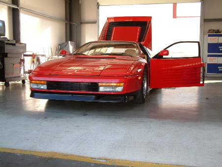 Testarossa emissions testing