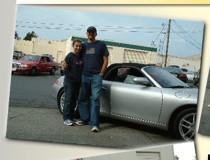 Mr. and Mrs. Crosby's 2002 Porsche Boxster with Cayman wheels. 