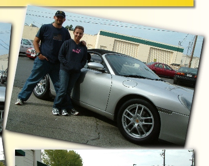 Mr. and Mrs. Crosby's 2002 Porsche Boxster with Cayman wheels. 