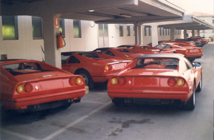 Ferrari factory circa 1989, 328 gts and gtb.
