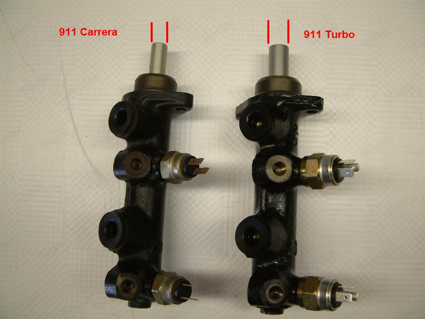 Porsche brake master cylinder comparison.